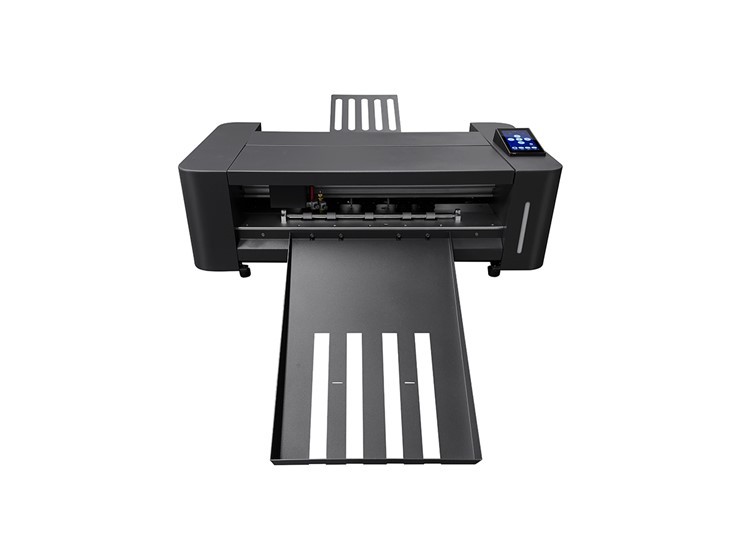 FS350DC A3+ Auto Feeding Vinyl Cutter Servo Plotter With 2 Heads Cutting Creasing